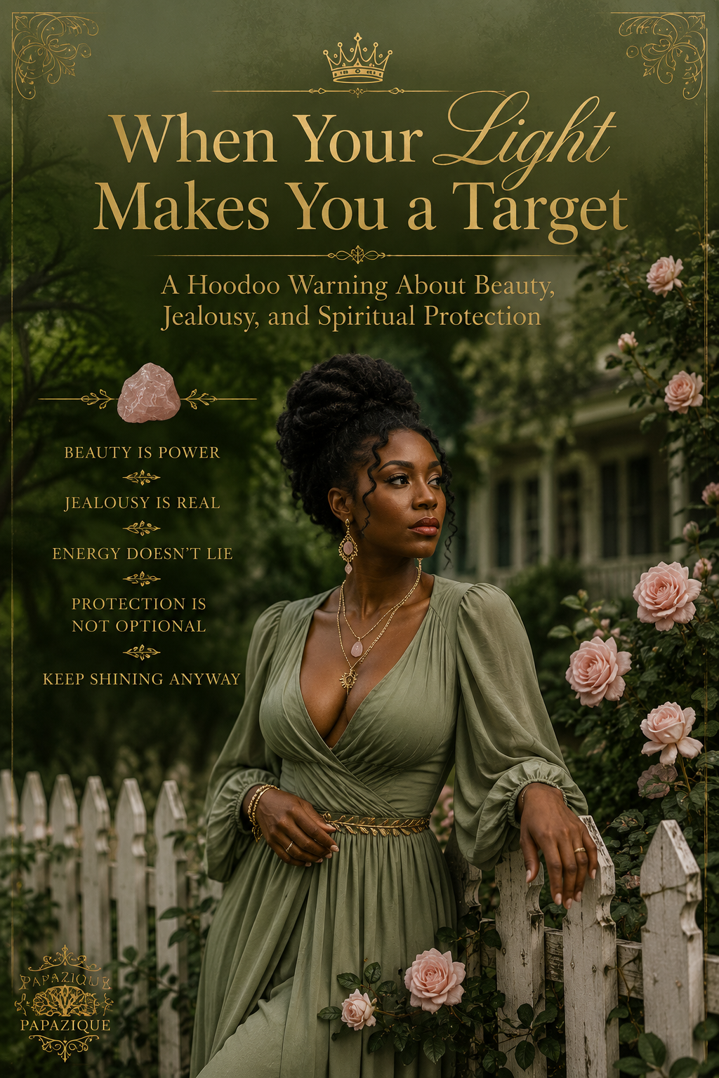 When Your Light Makes You a Target — A Hoodoo Warning About Beauty, Jealousy, and Spiritual Protection